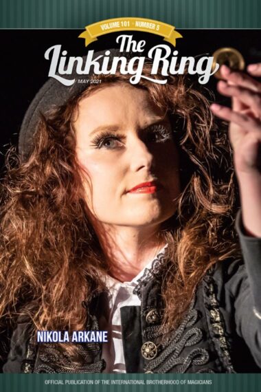 Nikola Arkane is the cover story in the Linking Ring magazine